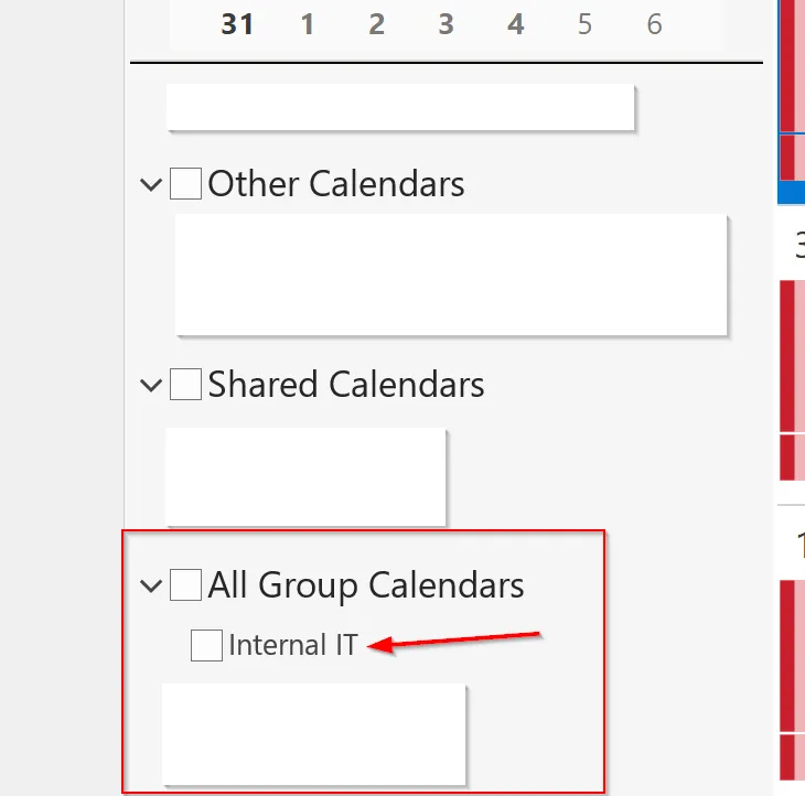 How to make a Team or Microsoft 365 group calendar accessible in Outlook