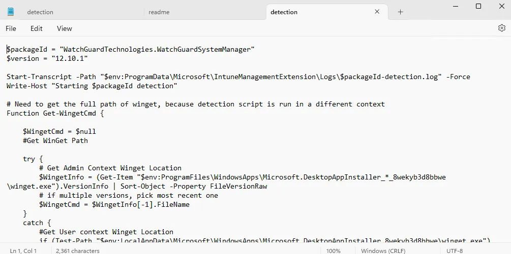Detection script for the WatchGuard System Manager application